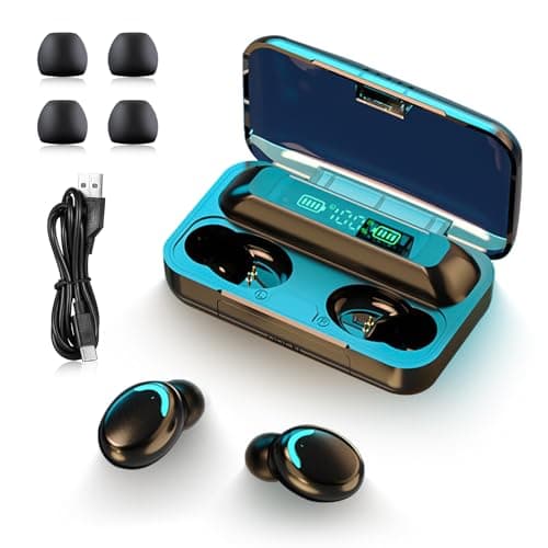 Oreillette Bluetooth sans Fil - Écouteurs Bluetooth 5.1 Contrôle Tactile Ecouteur sans Fil Ip7 Étanche Ecouteur Bluetooth Réduction De Bruit Écouteur Bluetooth Écouteurs Bluetooth avec Écran LED