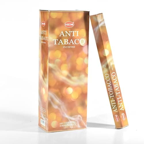 Hem Lot de 6 Paquets de 20 bâtons Anti-Tabac – Boîte de 6 Tubes de 20 bâtons d'encens Hem