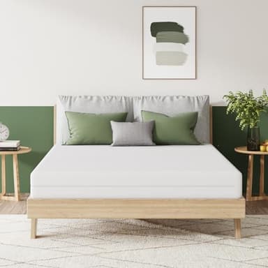 Novilla Matelas 90x190, 16CM, Matelas en Mousse en Matériau Bambou, Certifié Sûr et Fiable par CertiPUR-US et Oeko-TEX, Démontable et Lavable, Tissu Doux pour La Peau, Soutien Confortable