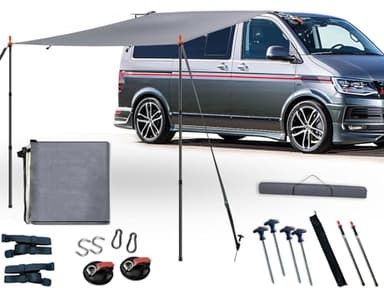 Auvent Fourgon, Store Camping Car, Auvent Voiture, Auvent Fourgon AmÉNagÉ, avec Rail De Passepoil (4-6 mm), Auvent Fourgon Trafic, T4, T5, T6, ImpermÉAble, Awnings, Anti-UV, Barres De Tente
