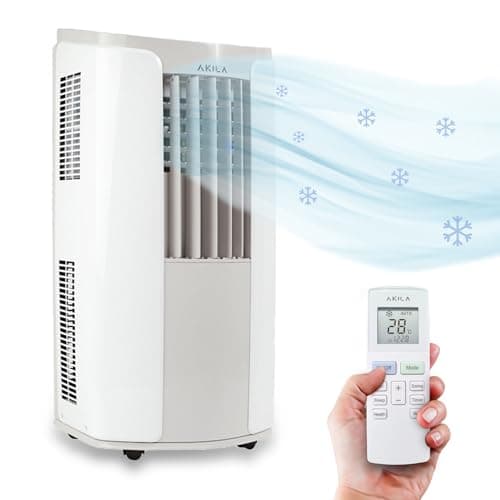 NAEBA - Climatiseur mobile ultra silencieux - Wifi - 3.5kW - 12000 BTU - Surface 40m2-4 niveaux de ventilation - Gaz R290 - Eco-responsable - Classa A