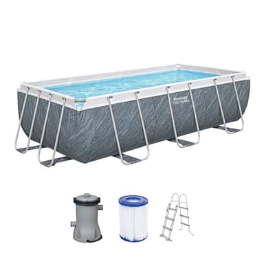 Bestway Steel Pro Max Kit Piscine Hors Sol - 404 cm x 201 cm x 100 cm - Gris