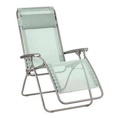 LAFUMA MOBILIER Fauteuil Relax, Pliable et réglable, R Clip, Batyline, Couleur : Tilleul, LFM4020-9268