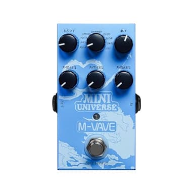 M-VAVE Pédale Guitare Réverbération Innovation Son Unique 9 Effets Réverbération Univers Pédales Pure Digital