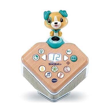 VTech - StoriKid Max, Conteur d'Histoires Interactif Deluxe, Boîte à Histoires et Chansons, Projection Lumineuse et Animée, Veilleuse, Cadeau Enfant de 3 Ans à 8 Ans - Contenu en Français et Anglais