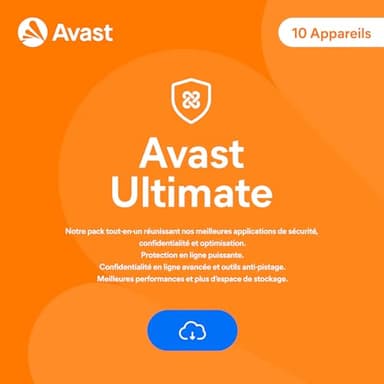 Avast Ultimate 2025 | 10 appareils |Antivirus| 1 An | Code d'activation envoi par email
