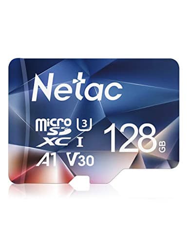 Netac 128Go, Carte MicroSDXC,A1, U3, C10, V30, 4K, 667X, UHS-I,Jusqu'à 100 Mo/s en Lecture,Carte Mémoire Idéale pour Téléphone, Caméscope, Nintendo Switch, GoPro Smartphone et Tablette