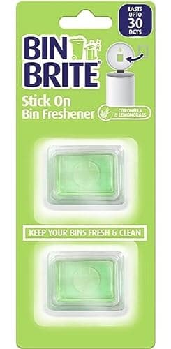 Bin Brite Désodorisant à coller pour poubelle à la citronnelle et à la citronnelle 2 x 5 g