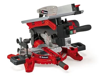Einhell Scie à onglet combinée table supérieure TE-MS 216 T (1 500 W, lame Ø 216 mm, largeur de coupe 120 mm, profondeur de coupe 55 mm, laser de ligne de coupe, fonction scie circulaire sur table)