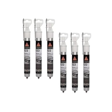SIKA Lot de 6 colles Mastic Sikaflex 522 Caravan - Blanc - 100ml