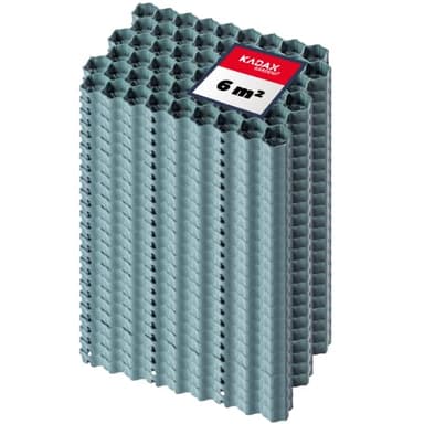 KADAX Dalles Stabilisatrices en Polyéthylène 60 x 40 cm, Stabilisateurs de Gravier, Dalles à Engazonner pour Jardins, Grilles de Gazon (Vert, Lot de 24)