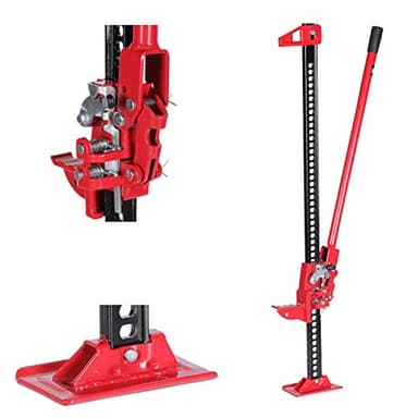 KATSU Farm Jack Heavy Duty 48" 1200mm 3,5 Ton Capacité de Charge Cric de Ferme Cric à Cliquet de Levage Voiture Véhicule Offroad pour 4x4 VTT Tracteurs Camions 161195 (Manual)