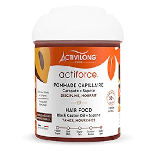 ACTIVILONG - Hair Food Actiforce - Sans Rinçage - Cheveux Frisés Et Crépus - 98 % D'Ingrédients Naturels - Sans Parabène, Ni Silicone, Ni Huile Minérale - Made In France - 125ml