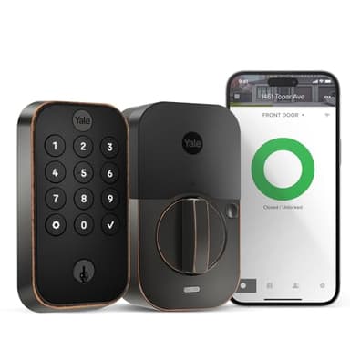 Yale Security Assure Lock 2 YRD410-WF1-0BP Serrure intelligente à clavier avec clé de secours en bronze