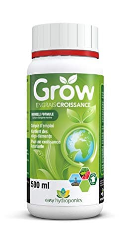 Easy Hydroponics - Nutriments - Grow 500 ml (croissance) - Engrais complet pour culture hydroponique & terre.