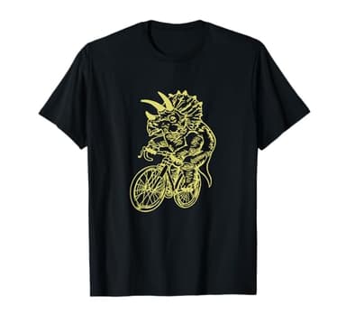 Vélo Tricératops Dinosaure Cool Animal Riding Bike T-Shirt