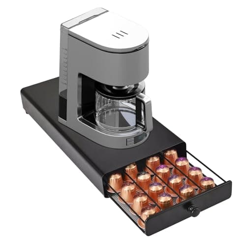 Jomdjmskes 40 Pcs Porte Capsule, Distributeur Capsules pour la Maison, Porte-Capsules, Tiroir Capsule de Café, Distributeur Capsules, Organisateur Rangement Dosettes pour la Maison, Bureau, Café