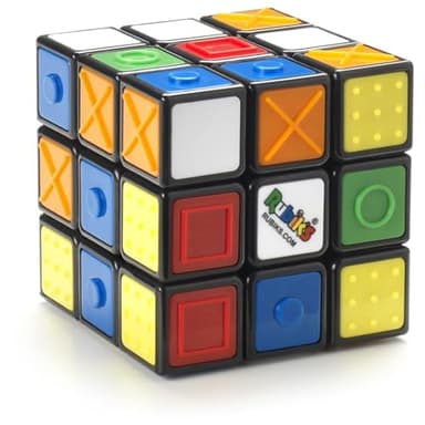 Rubik's Cube - Rubiks Cube Sensory 3x3 - Jeu Casse-Tête Adulte Et Enfant - Jouet Sensoriel pour Malvoyants Ou Non Voyants - Puzzle Résolution Problème - Jeu Enfant 8 Ans Et +