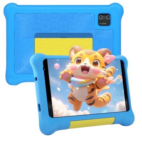 HotLight Tablette Enfants 7 Pouces Android 13 Tablette pour Enfant avec 5GB RAM+32GB ROM(TF 128GB), Contrôle Parental, GMS, WiFi, Bluetooth, Kids Tablette Tactile Éducative avec Kid-Proof Étui(Bleu)