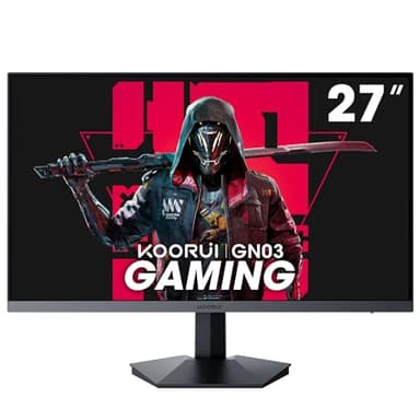 KOORUI Ecran PC Gamer 27 Pouces, Moniteur PC QHD, 170Hz, 1ms, Adaptive Sync (2560 x 1440p, DCI-P3 90%, SRGB 100%, HDR 10, HDMI, DisplayPort, VESA 75x75)