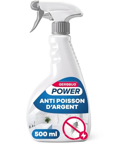 GEROBUG® Spray anti poissons d'argent pour lutter contre les poissons d'argent - Produit efficace contre les poissons d'argent - Insecticide Efficace à Action Longue Durée