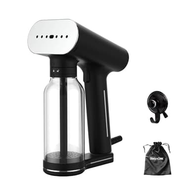 STEAMONE - Steamer Défroisseur à vapeur 2000W 33g/min - Fer portatif - Capacité 400 ml- Elimines 99,99% d'impuretés - Prêt en 30s -Format ultra compact - EUXL400V2