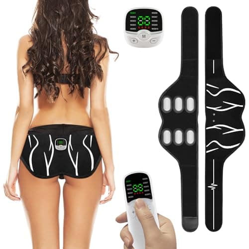 EMS Electrostimulateur Musculaire Fessier Appareil Electrostimulation Musculaire en Feuille D'aluminium, Électrostimulateur Avec Télécommande Aide à Développer les Muscles Fessier, pour Femme et Homme