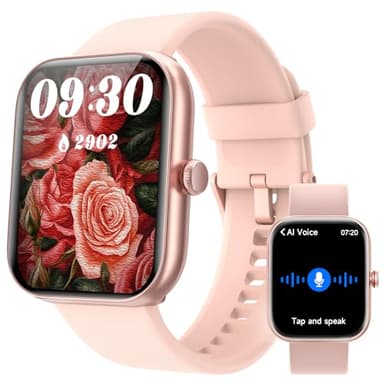 Montre Connectée Femme avec Répondre/Numéroter,1,91" Montres Connectées Femmes pour iPhone/Samsung/Android,Smartwatch avec AI& Alexa Intégré Sommeil,Fréquence Cardiaque,SpO2,100+ Modes Sportifs
