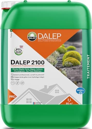 DALEP Fongicide et Antimousse Professionnel Concentré 2100 Bidon de 5 Litres-121005