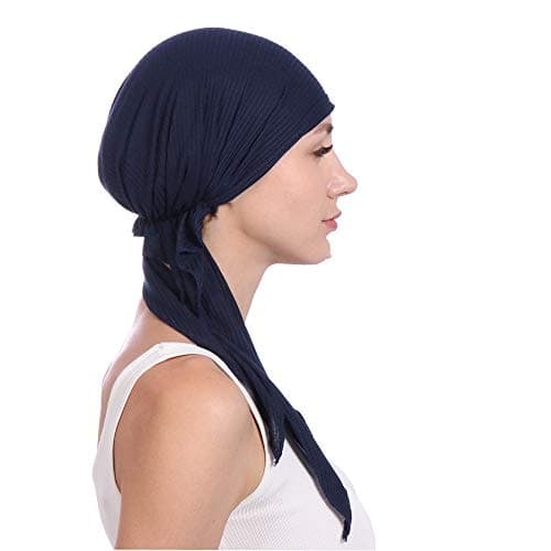 Générique Foulards Chimio Pré-NouéS pour Femme, Femmes Eté Turban pour Perte De Cheveux Chimio Chapeau, Bandana Pré-Noué en Coton Et en Bambou pour La Perte De Cheveux, La ChimiothéRapie