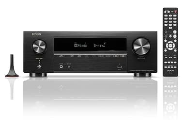 Denon AVR-X1800H Récepteur AV 7.2 canaux (modèle 2023) – 80 W/Canal, Streaming sans Fil Via HEOS intégré, WiFi et Bluetooth, Prend en Charge Dolby Vision, HDR10+, HDR Dynamique et systèmes domotiques