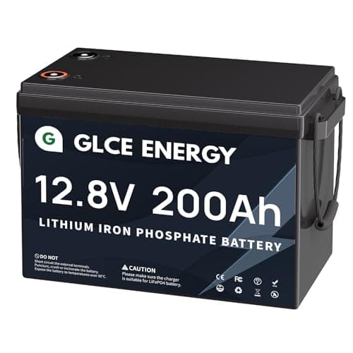 12V 200Ah Batterie LiFePO4, [Mini-Version] 4000~15000+ Batterie à Cycle Profond pour Camping-Car, Marine, Stockage d'énergie Solaire, Alimentation de Secours, Camping et Plus Encore