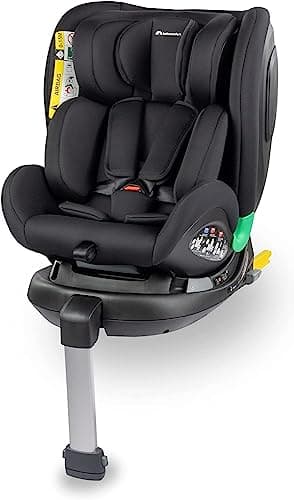 Bebeconfort EvolveFix Plus i-Size, Siege Auto 360, 0-12 Ans, 40-150 cm, Siège Auto ISOFIX, 10 Positions d'Appui-tête, 4 Positions d'Inclinaison, Protection Contre les Chocs Latéraux, Black Mist
