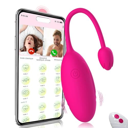 𝖮è𝗎f Vîbrant Femme Connecté Telephone Víbrømạsséụrs Feminin à Distance ôde Fémme Sëx Tôýs Femme Vîbrô-másseúr Clìtøridîén vá et vîent Sèxtôyse Pláîsir Sëx Toyspour pour Homme Silencieux Silicone