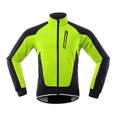 Lixada Hommes Cyclisme Veste Imperméable Coupe-Vent Thermique Polaire Vélo Jersey VTT Vélo Équitation Course Automne Hiver Veste Manteau Convient pour le Cyclisme la Course à Pied l'Alpinisme