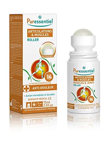 Puressentiel - Articulations et Muscles - Roller aux 14 Huiles Essentielles - Soulage les douleurs musculaires, articulaires et les courbatures – Dos, genoux, jambes du sportif - 75 ml