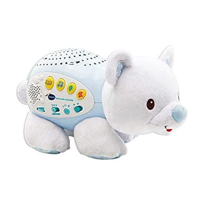 VTech - Ourson Dodo Nuit Étoilée, Veilleuse Bébé Musicale, Projection Lumineuse au Plafond, Musique Douce, Berceuses, Histoires et Sons de la Nature, Cadeau de Naissance - Contenu en Français