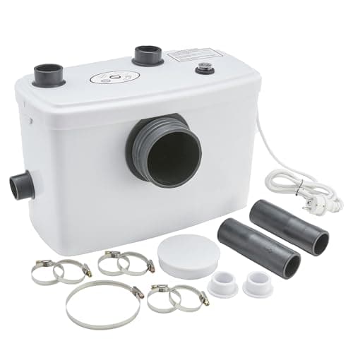 Arebos Broyeur Sanitaire | Pompes de Relevage | 600W | pour WC, Lavabo, Douche Pompe Eaux Usées | 100l/m | blanc
