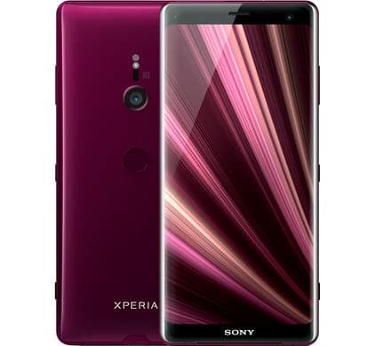 Sony Xperia XZ3 Smartphone avec écran OLED 6 Pouces, 1 SIM, 64 Go de mémoire Interne, 4 Go de RAM, Android 9.0, Bordeaux Red