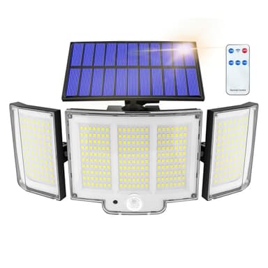Haokiang Lampe Solaire Exterieur 1 Unité 1500lm Ip65 Capteur 270° 3 Modes Luminaire Exterieur Solaire Lampe Solaire Exterieur Puissante Éclairage Extérieur Solaire Puissant Lumière Solaire Extérieure
