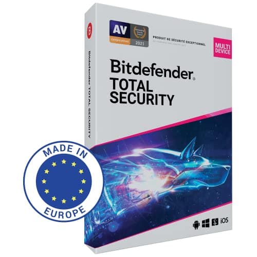 Bitdefender Total Security | 10 appareils | 2 ans | PC/MAC/android | Code envoyé par la poste