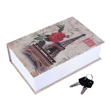 Joyzan Coffre Fort De Livre, Boîte Sécurité Secrète Dictionnaire Vintage Storage Caché Clé Maison Argent Bijoux Forme Combinaison Pièce Monnaie Créatif Verrou Sécurisée Cachée Boîtier Stockage
