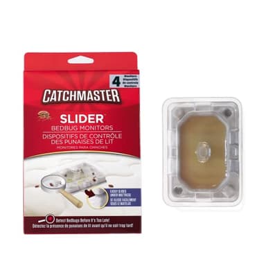 Catchmaster Détecteurs Punaise Lit | Produit Puissant Contre Nuisibles | 4 Pièces | Compatible Housse Protection