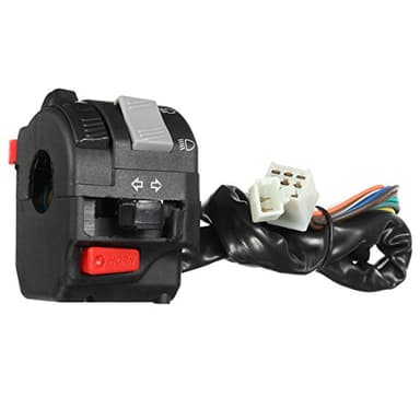 MOMOALA 12V Moto Allume-Cigare Allumer Le Clignotant pour Le Guidon De 7/8Inch 22Mm Côté Gauche