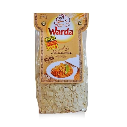 Pâtes Nouasser de Tunisie 500 gr, Marque Warda, Tunisie - Nwasser pâte typique de Tunisie