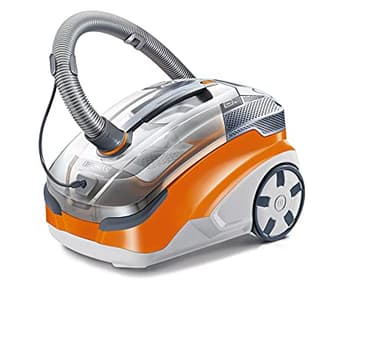 THOMAS AQUA + PET & Family Aspirateur aquafilter: élimine rapidement les poils d'animaux et odeurs animales, Orange/Gris