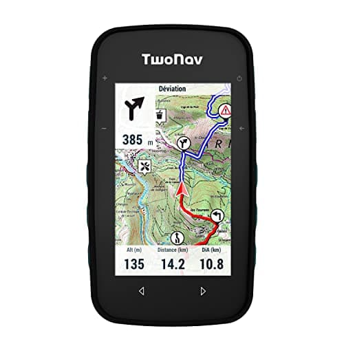 TwoNav Cross Plus (32 Go), GPS de Sports avec écran 3,2 Pouces pour VTT, vélo, Trekking et randonnée avec Cartes incluses. Couleur Turquoise