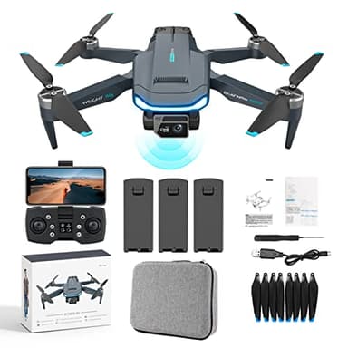 Drone GPS Avec Double Caméra 4K Pour Adultes, Drones Professionnels Avec Moteur Sans Balais, Temps De Vol De 60 Minutes, Retour Automatique à La Maison, Suivez-moi, Positionnement Du Flux Optique