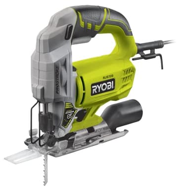 RYOBI Scie Sauteuse 500W RJS750-G – Mouvement Pendulaire, Soufflerie Active, Changement Lame Sans Outil – Découpe Bois et Métaux