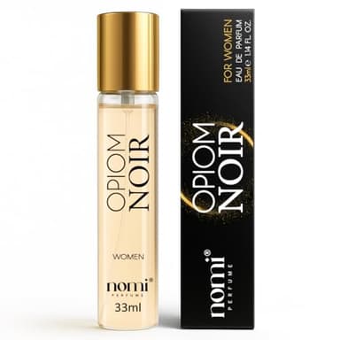 Nomi Perfume Opiom Noir Eau de parfum pour femme 33 ml avec 20 % d'huiles parfumées, parfum oriental, compositions aromatiques féminines, longue durée